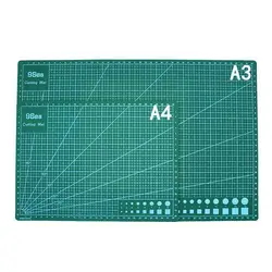 Tapis de coupe rectangulaire A3 /a4pvc, lignes de grille rectangulaires, outil de tapis de coupe en plastique, outils de coupe artisanat planche à découper, bricolage Double face Y5p6 