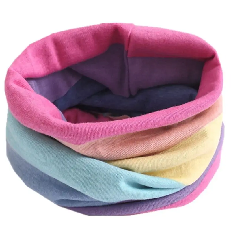 Kid Boy Girl Warm Magic Neckerchief O Ring Bufandas Baby Neck Collar Children Cotton Scarf Spring Autumn Winter kids scarf