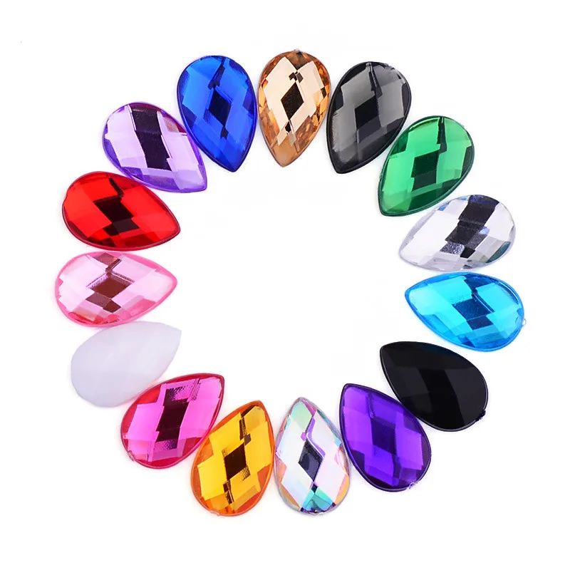 JUNAO-18-25mm-Big-Size-Mix-Color-Acrylic-Drop-Rhinestones-Flatback-Clear-Crystal-Stone-Glue-On