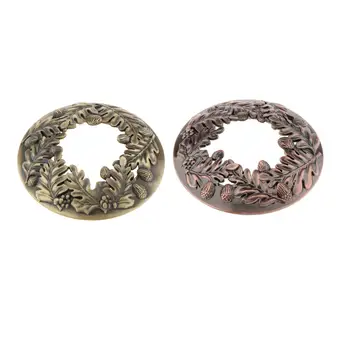 

Hollowed Leaf Patterns Jar Candle Topper Cover Accessories Shade Sleeves