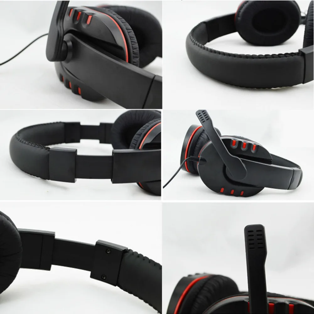 Wired Headphone 3.5mm Gaming Headset Headphone Earphone Music Microphone For PS4 Play Station 4 Game PC Chat