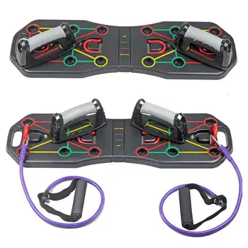

Push Up Board Fitness Equitmen Foldable Multifunction Muscleboard With Handle Pull Rope Push Up Board Men Women Home Training