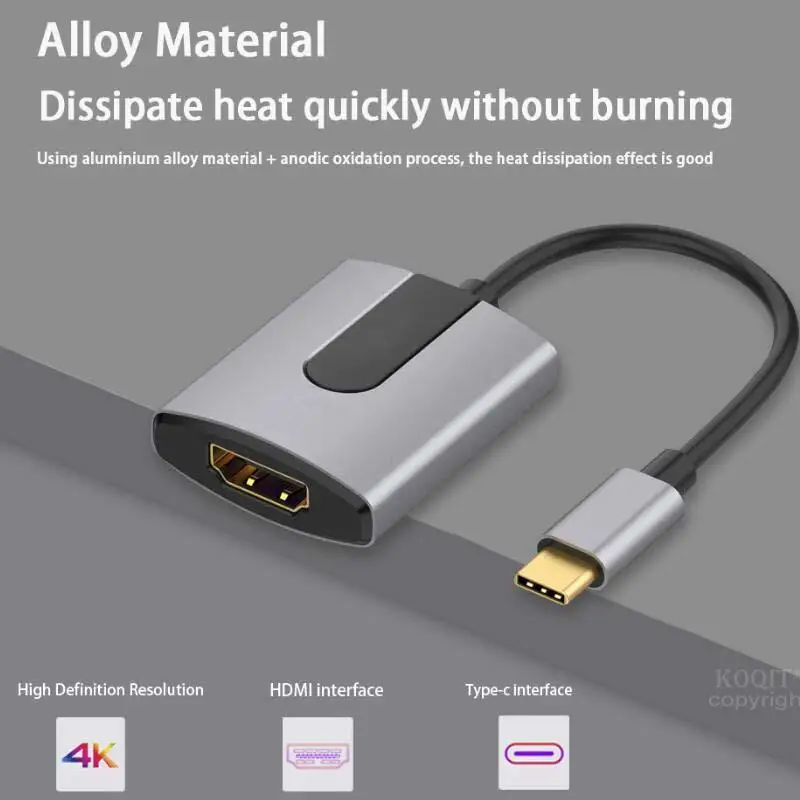 Usb type C к HDMI кабель адаптер 4 к 60 Гц USB 3,1 USB C к HDMI адаптер конвертер «Папа-мама» для ПК ТВ дисплей для Macbook