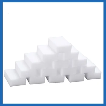 

100 Pcs/lot Melamine Sponge Magic Sponge Eraser Melamine Cleaner for Kitchen Office Bathroom Nano Cleaning Sponges 10x6x2cm