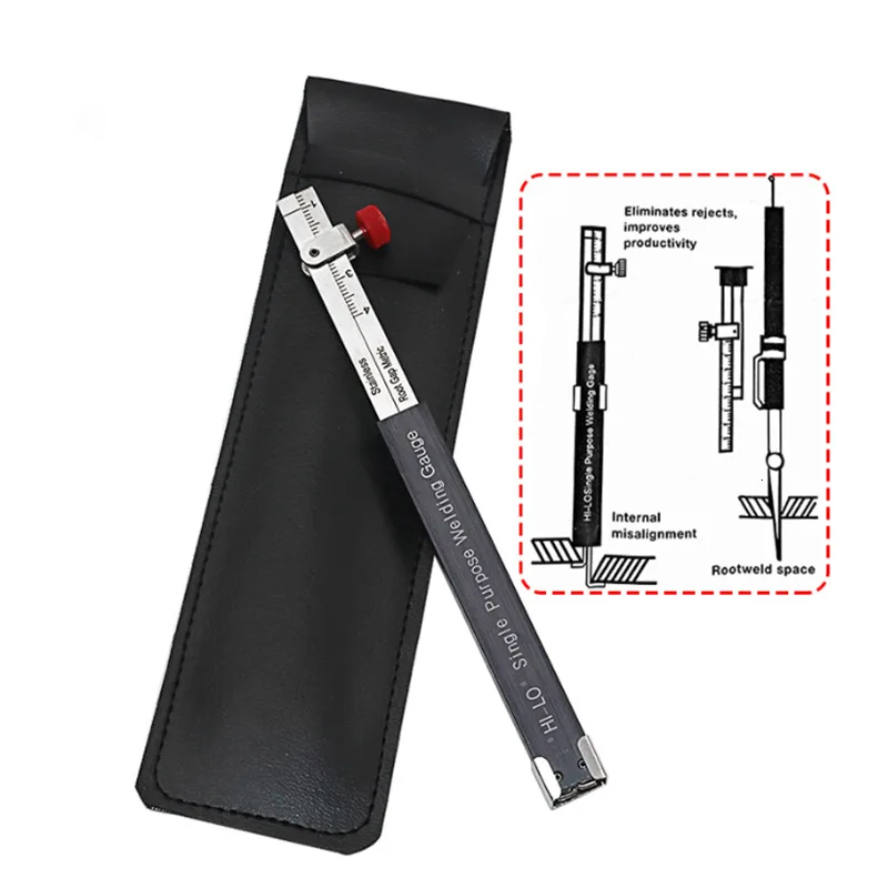 

Welding Inspection Scale Welding Ruler HI-LO Dedicated Internal Small Height Gauge Metric Size measuring tools
