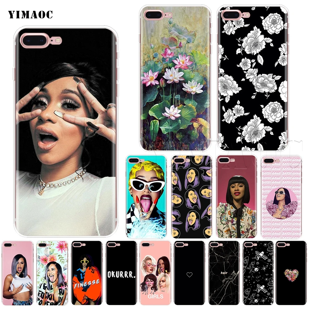 YIMAOC Cardi B Soft Silicone Case for iPhone 11 Pro XS Max XR X 8 7 6