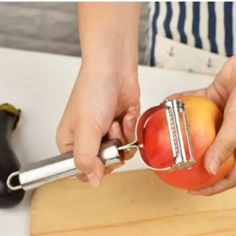 

2020 Hot Stainless Steel Multifunction Peeler Popular Slicer Julienne Cutter Parer Potato Vegetable And Fruit Kitchen Grater Set