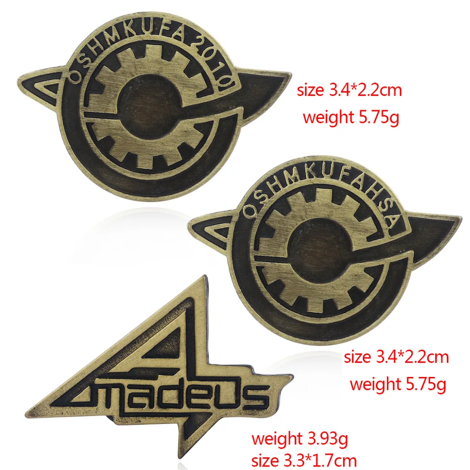 漫画シュタインズ・ゲートバッジブローチピンアマデウス牧瀬紅莉栖