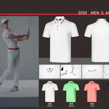 K Мужская дышащая футболка с коротким рукавом для гольфа, Спортивная повседневная спортивная одежда для гольфа