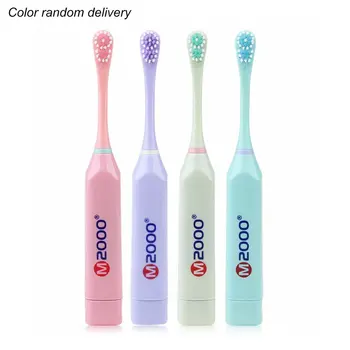 

Ultrasonic Electric Toothbrush Soft Brush Vibrating Motion Waterproof Full Automatic Children Massage With Battery Toothbrushes