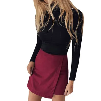 

Korean Irregular Lady Skirt Female Spring Sweet High Waist A-line Mini Skirt Vintage Casual Women Skirt