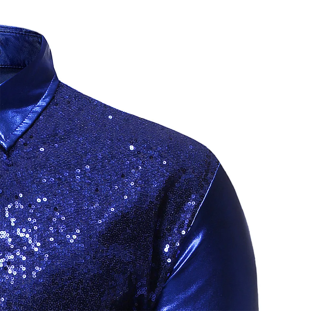Camisa Masculina мужская новая стильная модная рубашка с длинными рукавами с принтом, Золотая блузка с длинными рукавами 19Aug20 P30