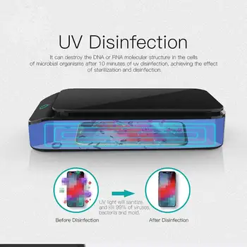 

Sterilizer Box Mask Phone Home Toothbrush Cleaner Multifunctional Disinfection Case UV Sterilizer Mask Ultraviolet Sterilizer