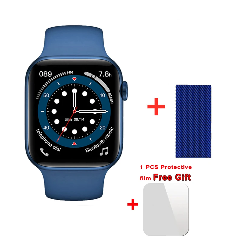 EnohpLX Original W27 Pro W17 Pro Full Screen Smart Watch 44MM Men W27 Smartwatch With Password Split IWO 16 PK DT7 plus X8 Max 