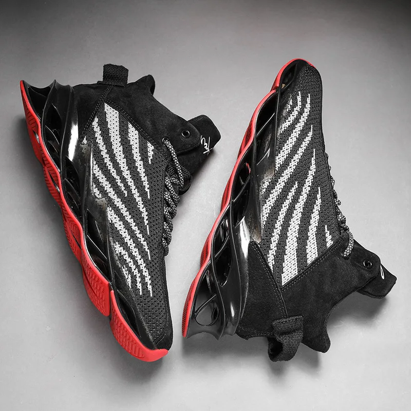 

MEN'S Shoes Autumn Trendy Shoes 2019 New Style High Shoes Men's Athletic Shoes Winter Casual Trendy Shoes Basketball Blade Runni