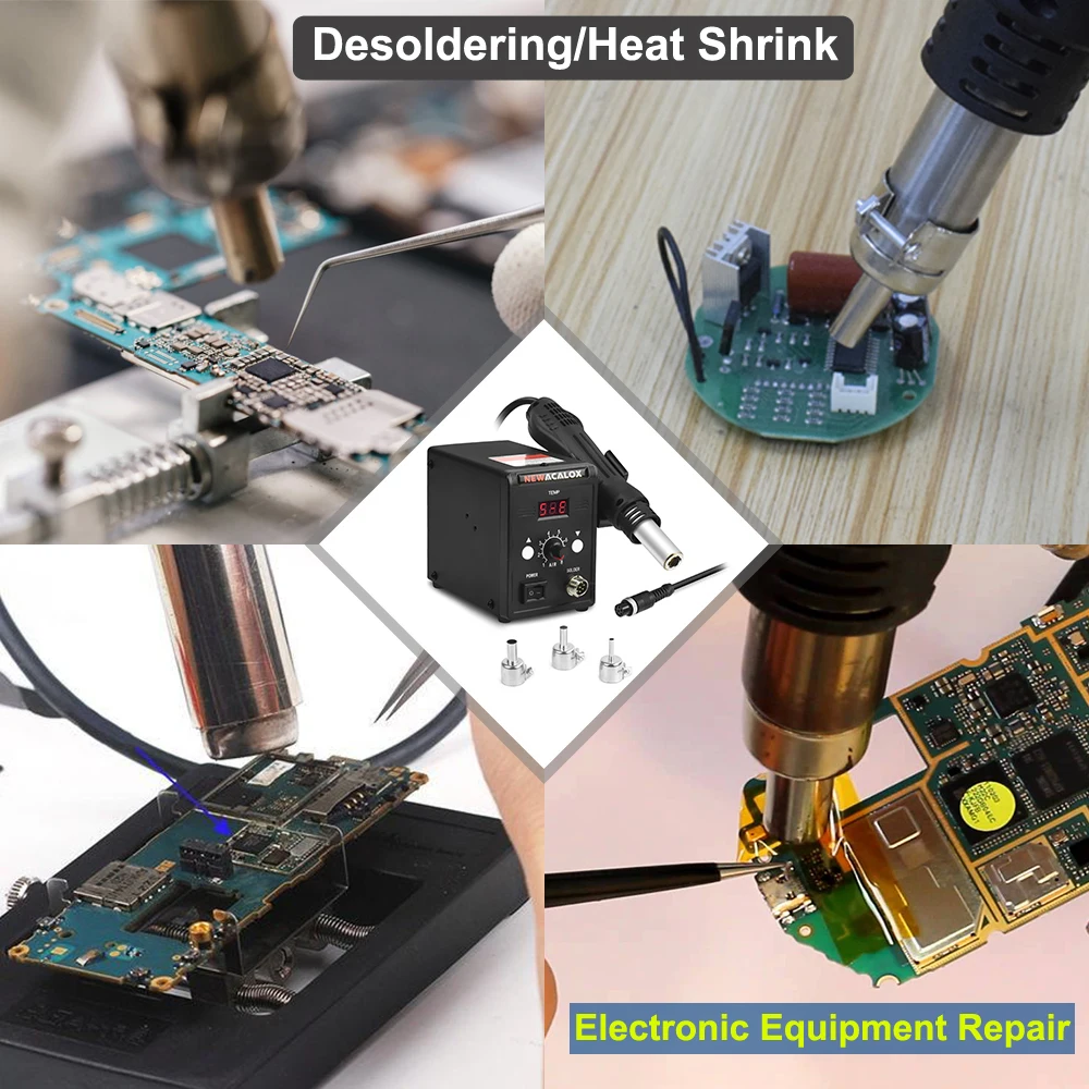 NEWACALOX 858D 700W EUUS 100-500 Degree Hot Air