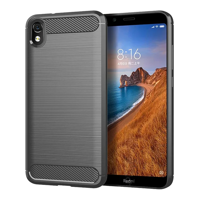 Чехол для Redmi 7 Чехол ZROTEVE Мягкий ТПУ силиконовый бампер чехол из углеродного волокна матовый чехол s для Xiaomi Redmi7 Redmi 7 7A чехлы - Цвет: Gray (Redmi 7A)