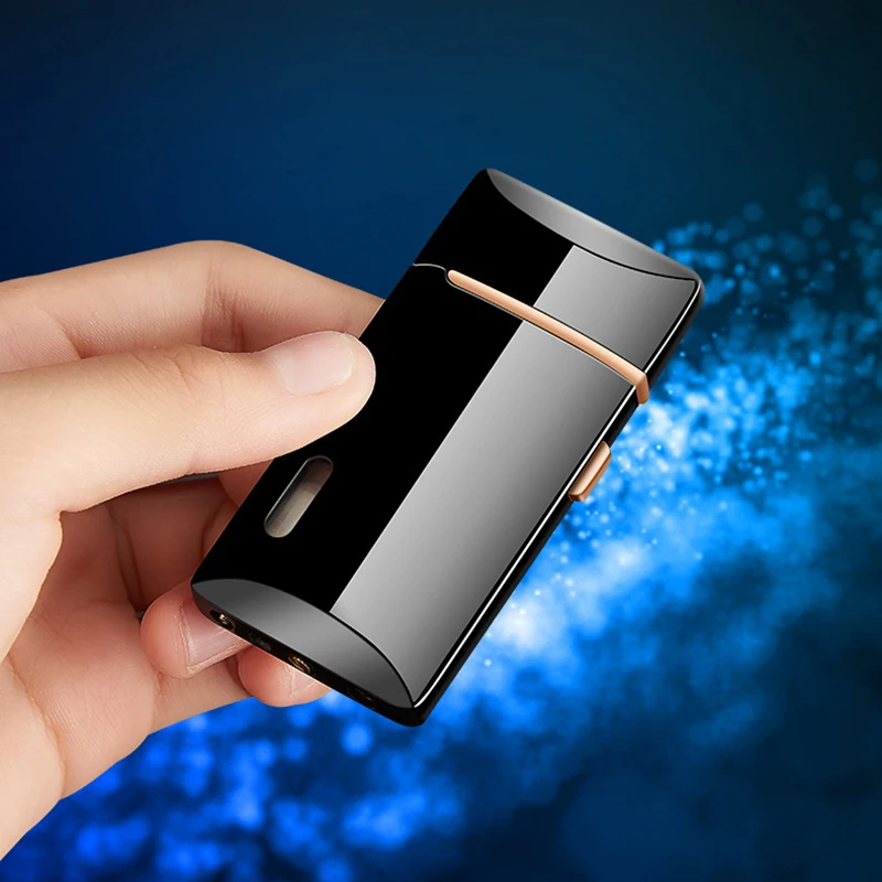 Two Flames Turbo Gas Lighter Lighters Smoking Accessories Gadgets for Men Creative Electronic Lighters