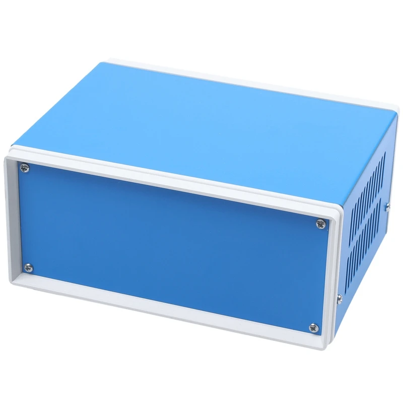 6," x 5,1" x 3," Синий Металлический футляр для проекта DIY Распределительная Коробка