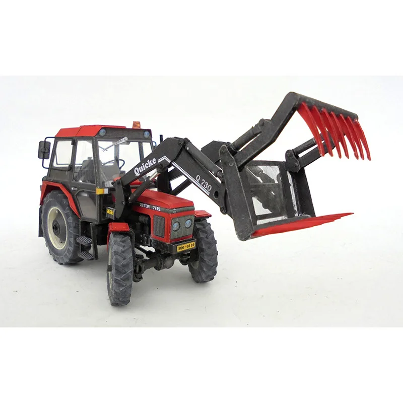 1:32 или 1:22 Чешский Zetor 7745 трактор 3D Бумажная модель сельскохозяйственная техника