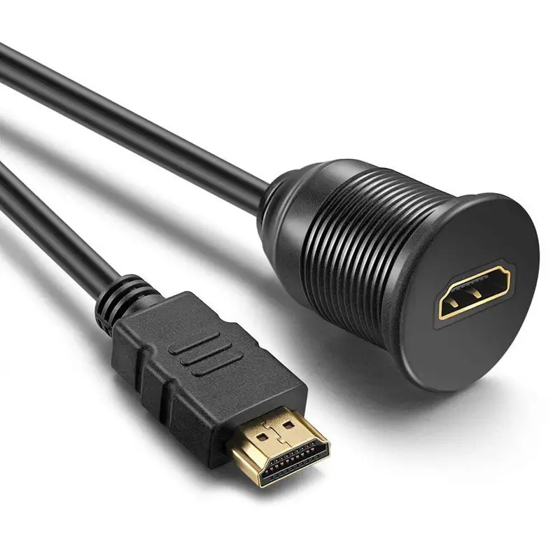 HDMI панельный кабель для скрытого монтажа-1 метр 3 фута HDMI удлинитель Dash флеш панельный монтажный кабель для автомобиля, лодки и мотоцикла