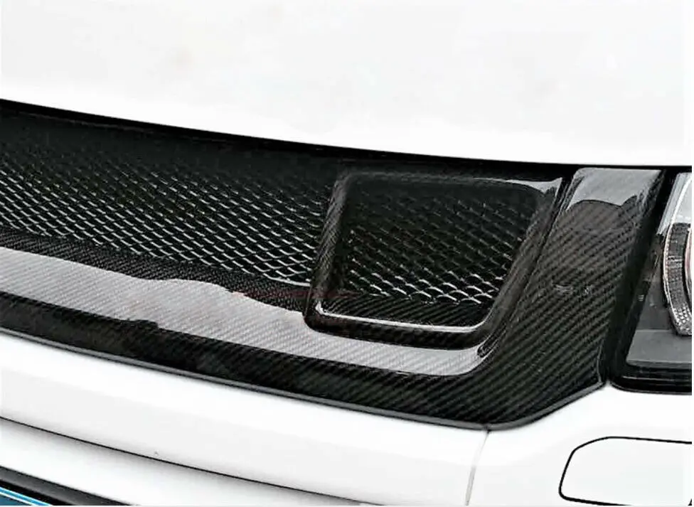 Подходит для Land Rover Range Evoque 2012- Высококачественная передняя решетка из углеродного волокна вокруг отделки