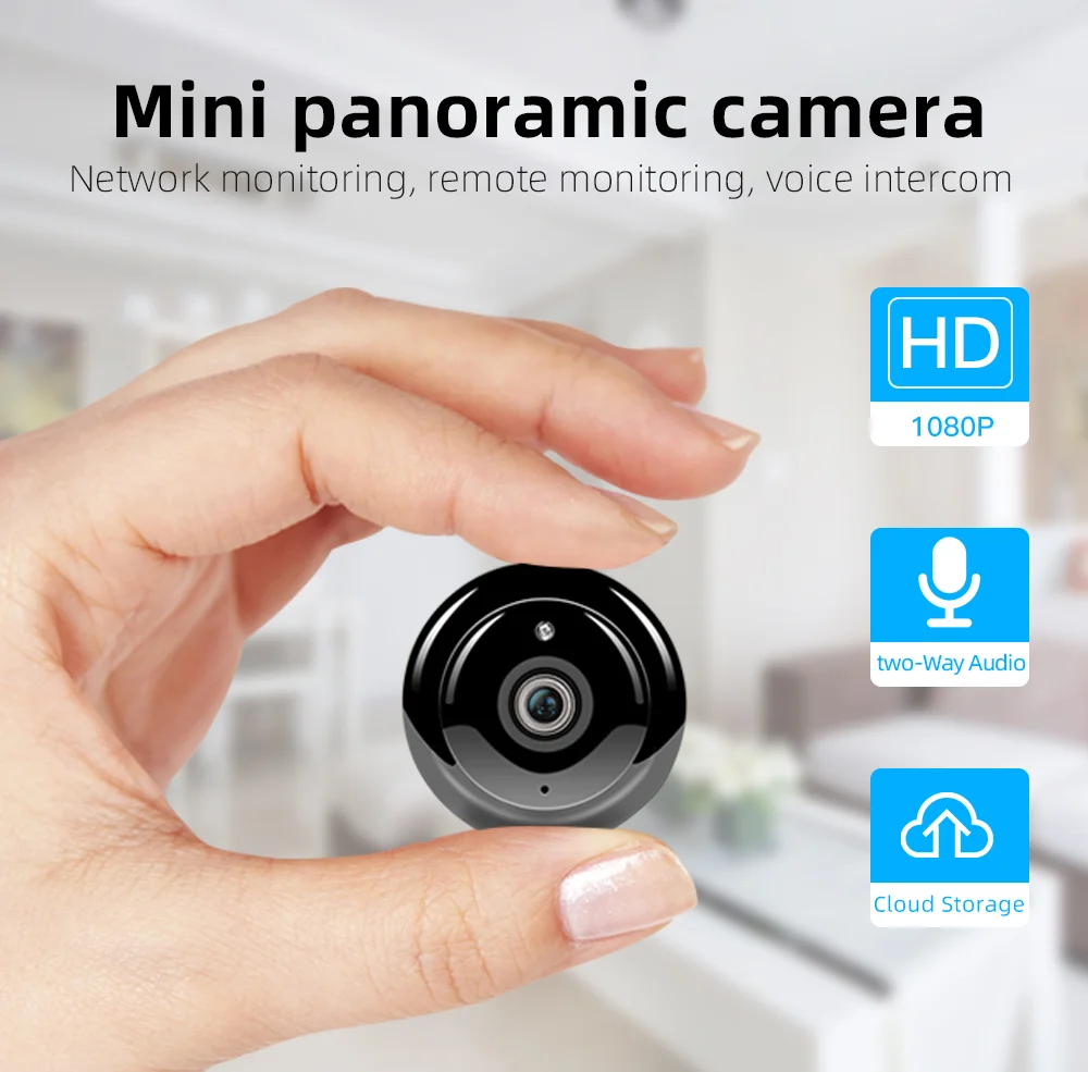 

1080P MINI WIFI Cloud Storage IP Camera Wireless Small CCTV Night Vision Motion Detection Two Way Audio