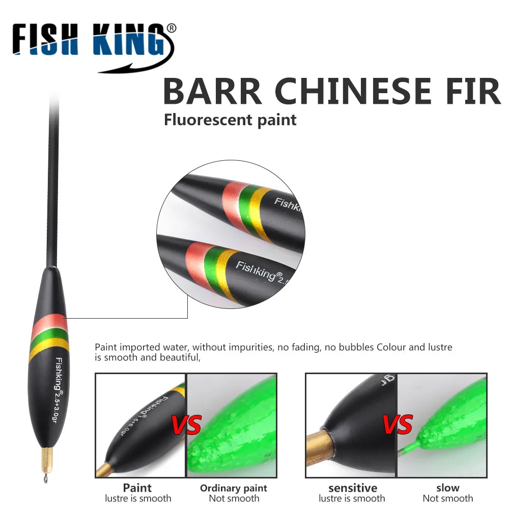 FISH KING 5 видов поплавок для рыбалки медный свинцовый Океанский буй ловли карпа