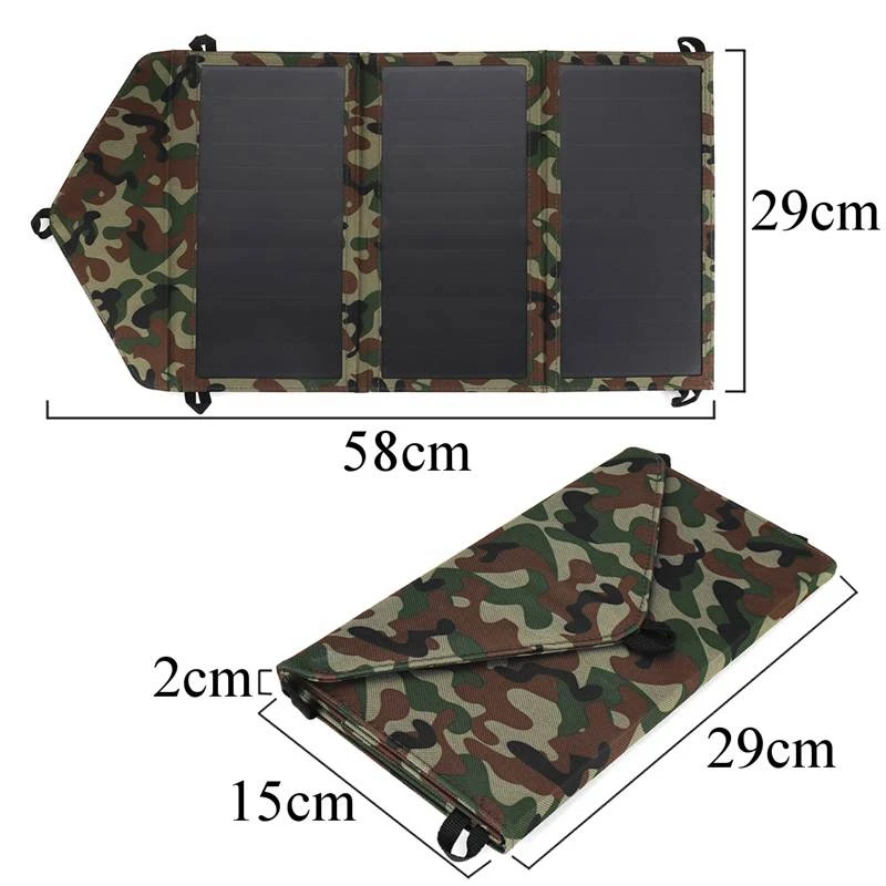 30W 5,5 V 2A Sunpower Dual Usb складная панель солнечной батареи для туризма, Походное зарядное устройство для телефона