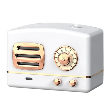 

Retro Air Humidifier 200ML Mini Diffuser USB Aromatherapy Aroma Diffuser Home Office Mist Maker Fogger with Led Light White
