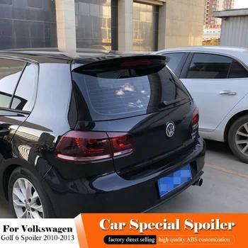 

AITWATT For Volkswagen Golf 6 ABT Spoiler 2010 2011 2012 2013 ABS Material Car Rear Wing Primer Color Rear Black Spoiler