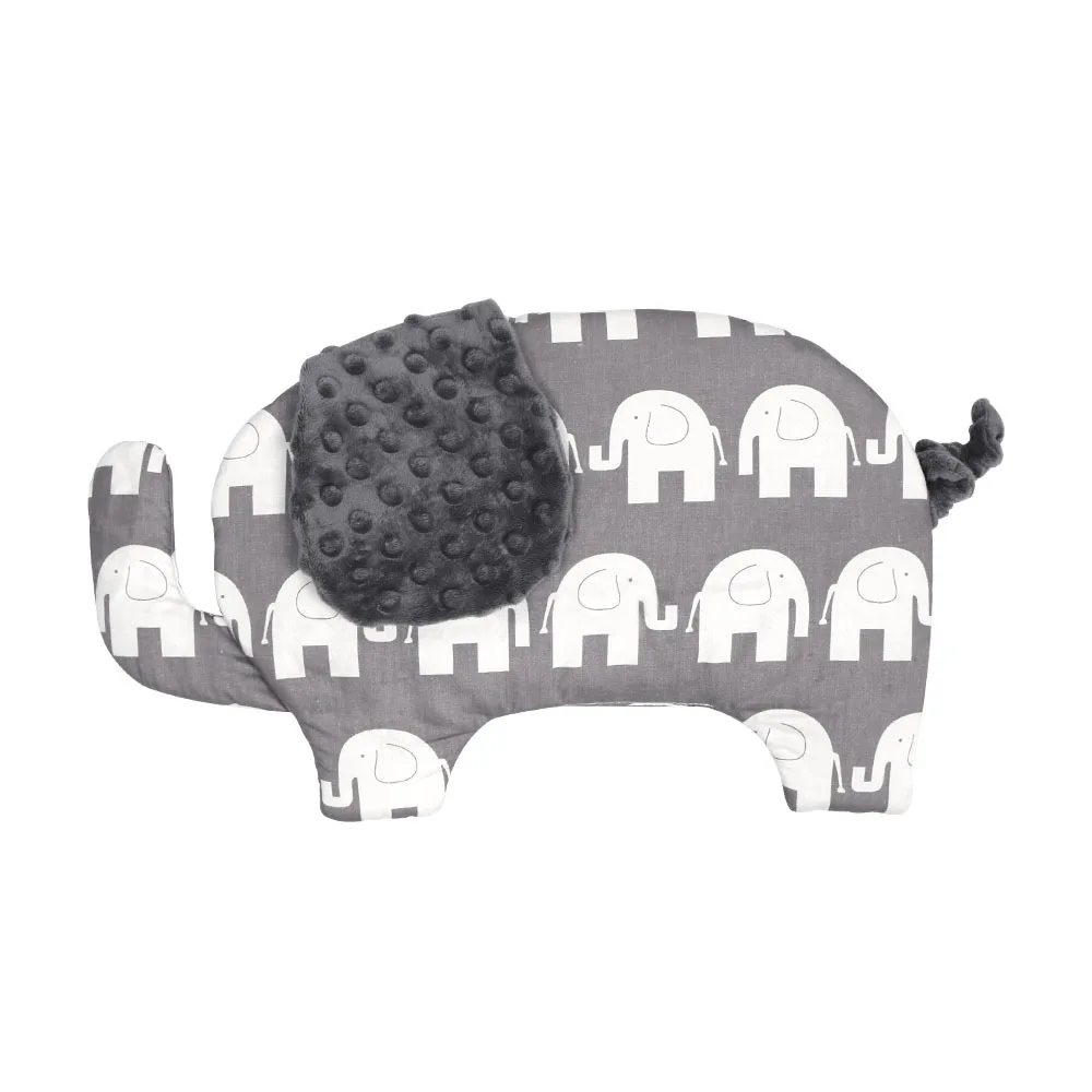 

Baby Pillow Newborn Thickened Creative Almohada Bebe Elephant Shaped Baby Head Protector Pillow Cotton Kids Pillows