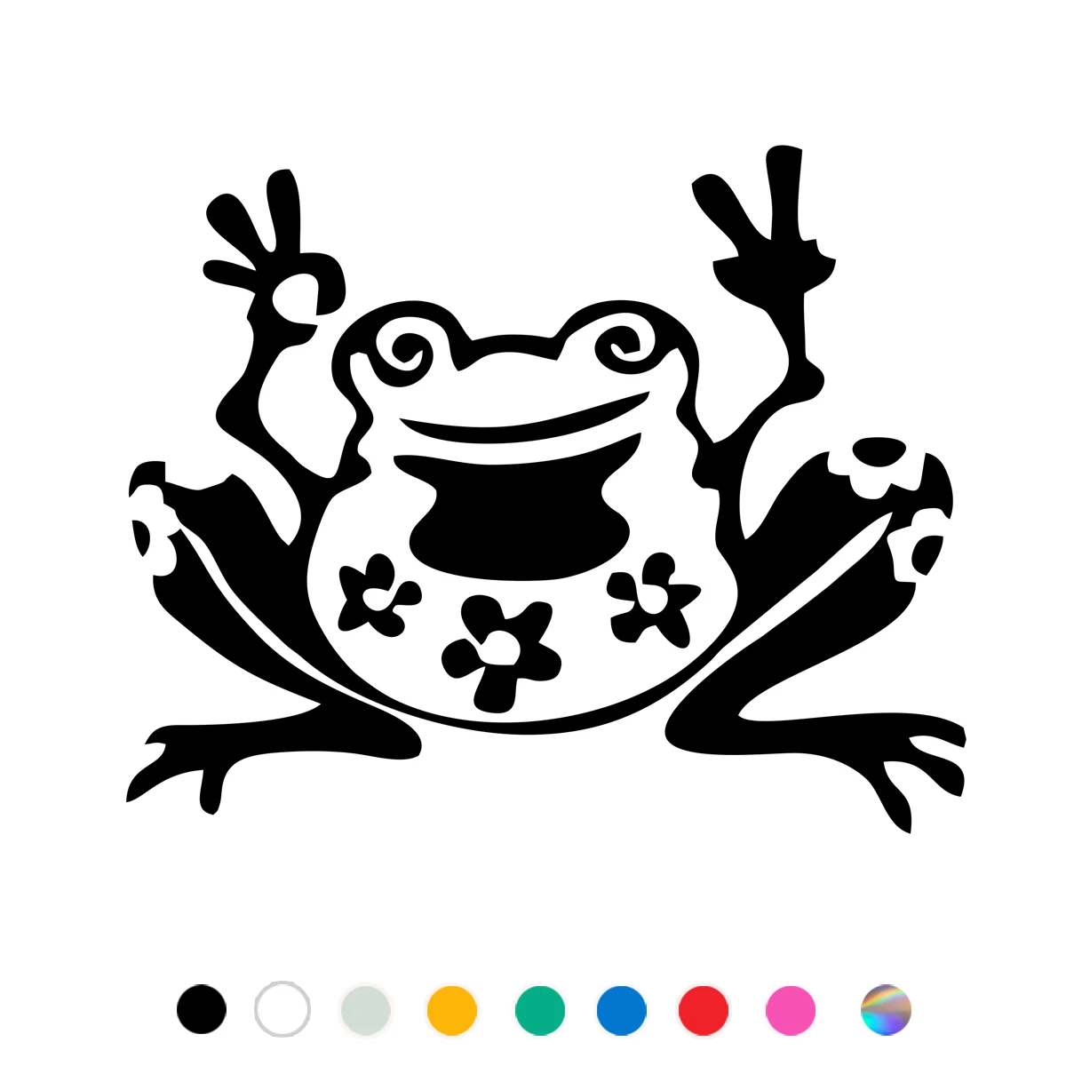 

14.6x12cm Funny Victorious Frog Funny Car Sticker Funny Decal For Cars Auto Bumper Window Door Body JAYJOE Vinyl Car Stickers