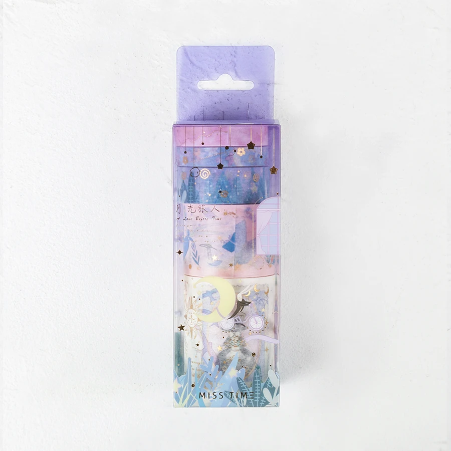 Mohamm, 5 шт., синяя морская серия, Васи, лента, японские канцелярские принадлежности, Kawaii, розовая маскирующая лента, милый Скрапбукинг, подарок для девочек, украшение - Цвет: C