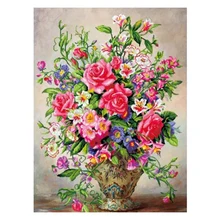 Лучший Diy 5D мозаичная инкрустация в виде роз цветок вышивка крестиком алмазная живопись дрель подарок на день рождения украшение дома