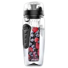1000 мл/32 унции бутылка для воды для заварки фруктов пластиковая Спортивная детоксикация здоровья