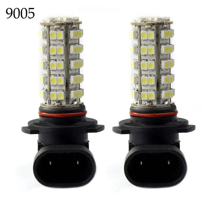 2 шт. 9005 68smd автомобильный 3528 Светодиодный белый противотуманный фонарь, противотуманный светильник s, светильник для бега, лампа для вождения на день, автомобильные аксессуары# YL1