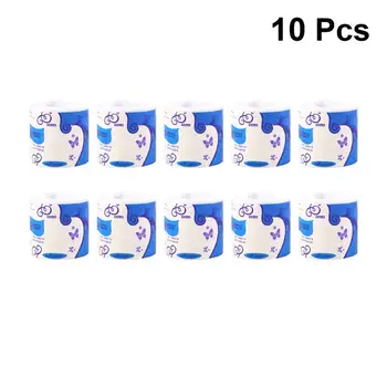 

10 Rolls Bath Toilet Roll Paper Toilet Paper White Soft Toilet Paper Toilet Roll Tissue Paper Towels Tissue Individual Package