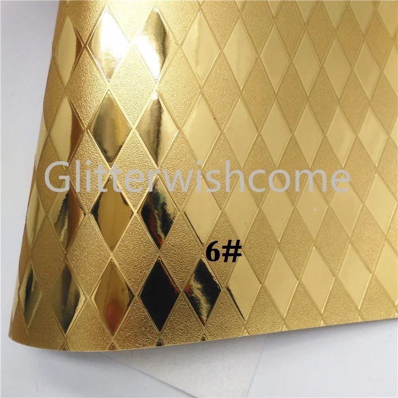 Glitterwishcome 21X29 см A4 размер винил для бантов металлик Алмаз синтетическая кожа, искусственная кожа листы для бантов, GM578B