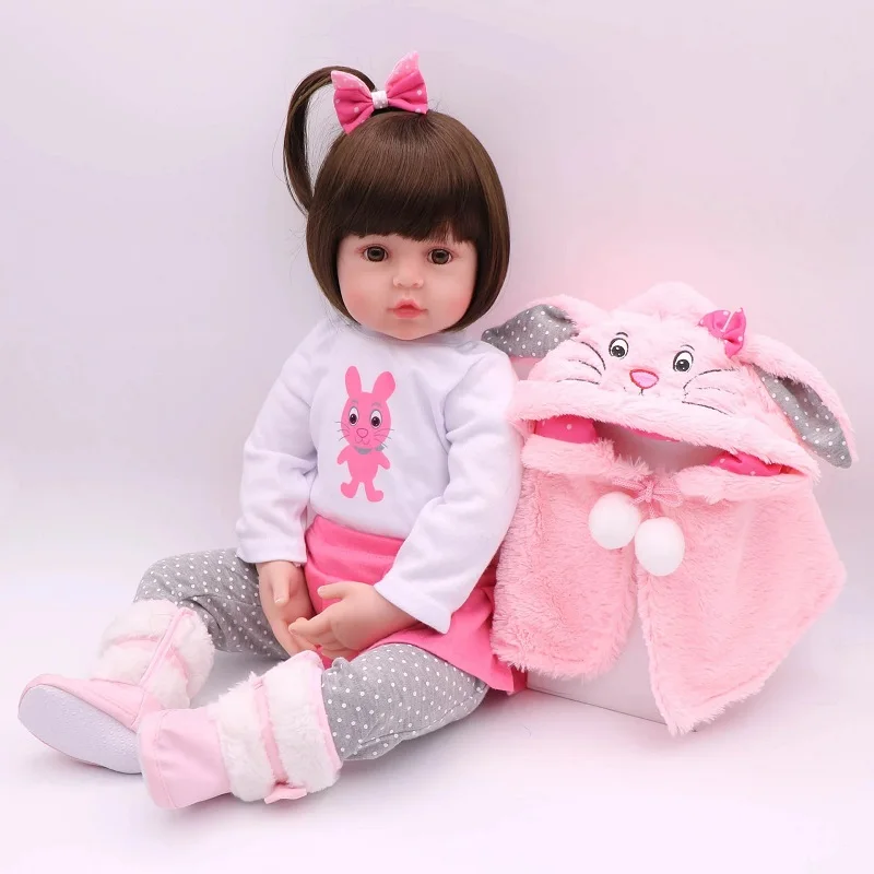 60 см Reborn Baby куклы силиконовые реалистичные для мальчиков и девочек bebe Новорожденные реалистичные куклы для малышей игрушки для детей
