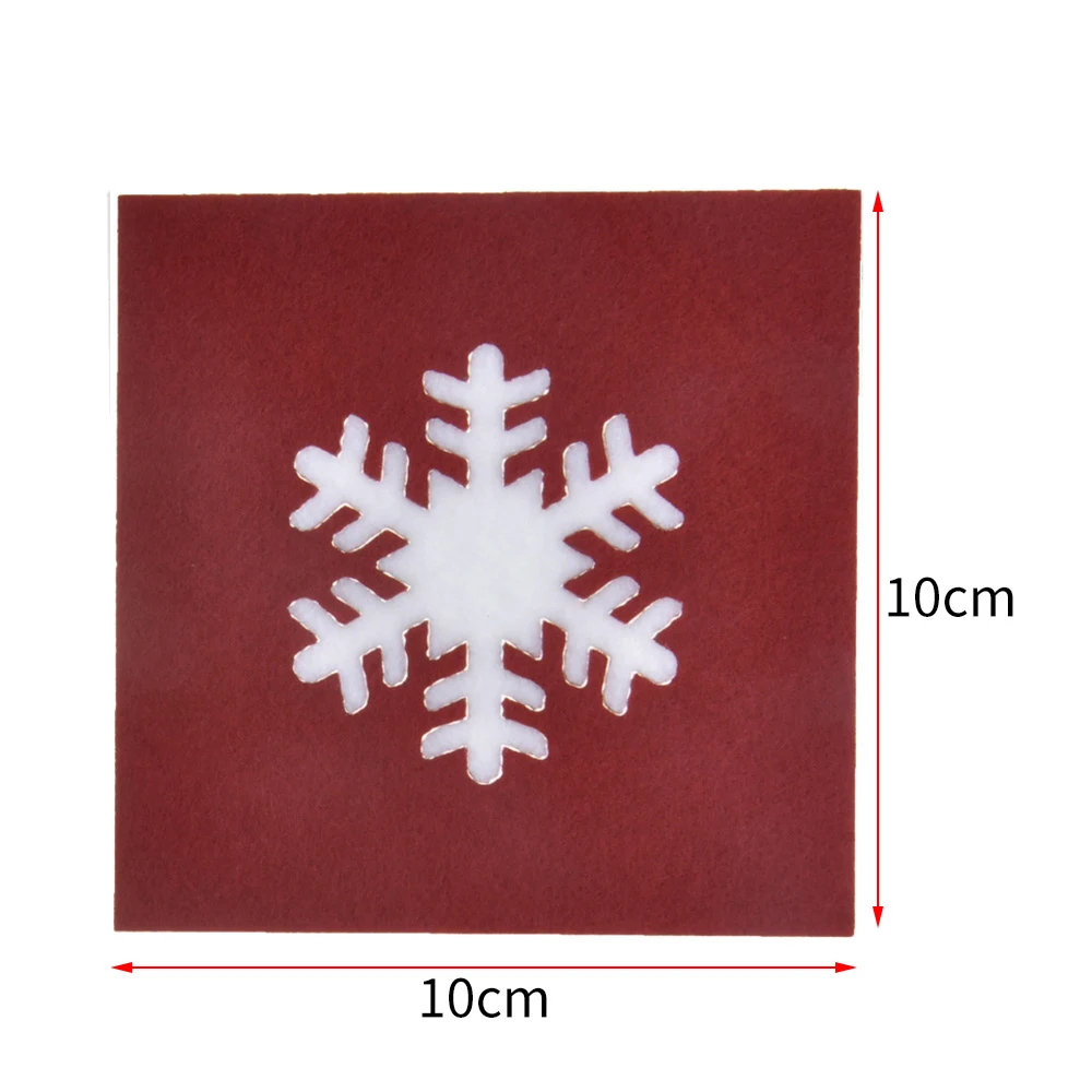 Drink Coaster Absorbent Felt Coasters Snow Flake For Home Snowflake Fashion