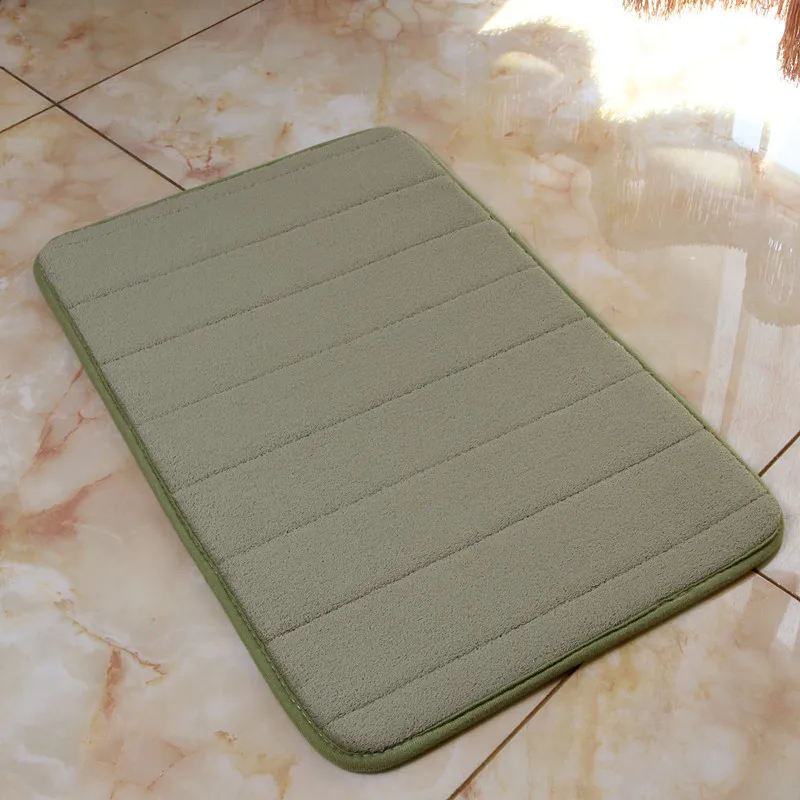 ArmyGreen 2 шт. моющийся Нескользящий Впитывающий Коврик для ванной комнаты ковер для ванной комнаты коврик у входной двери Противоскользящий коврик для пены памяти - Цвет: ArmyGreen