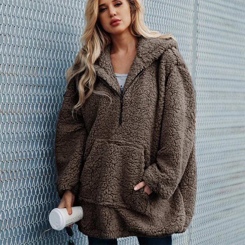 Women Winter Jacket New Sweaters Loose Fur Jacket Pregnant woman Outwear Maternity Coat Ladies Jacket Winter Pregnant Clothes