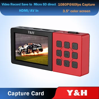 

Ezcap273A HDMI Game capture card 1080P60fps into Micro SD direct With clear 3.5" color screenplayback recorded video directly