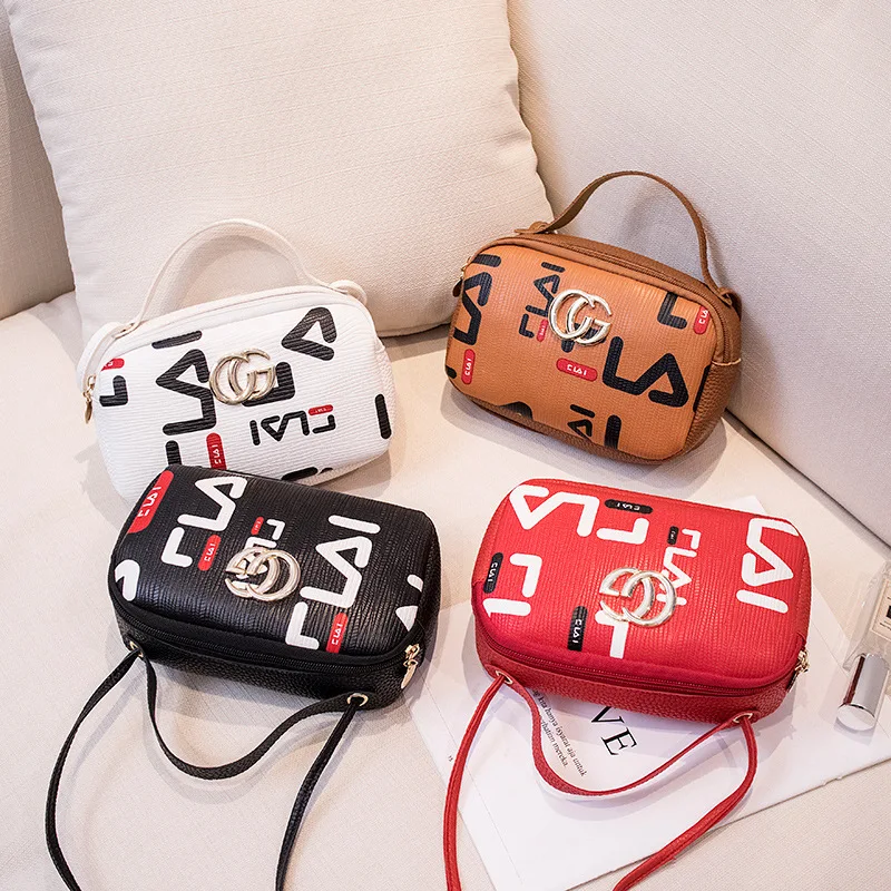 

Small Bag 2020 New Style Korean-style Fashion WOMEN'S Bag Casual Versatile Hand Crossbody Bag Cool Printed Phone Bag