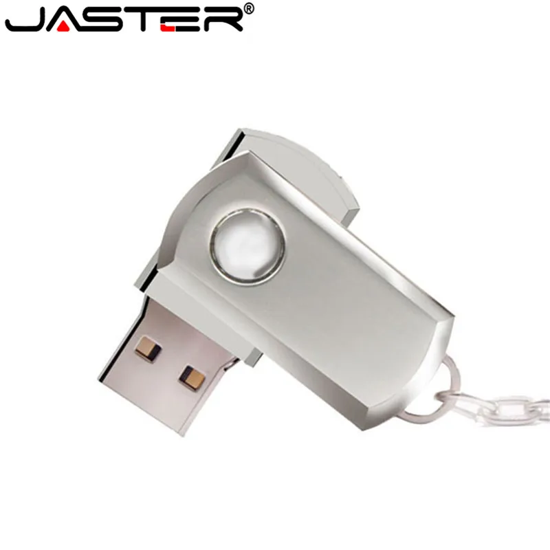 Металлический брелок USB флеш накопитель JASTER вертлюжный флешка 4 ГБ 8 16 32 64 u диск