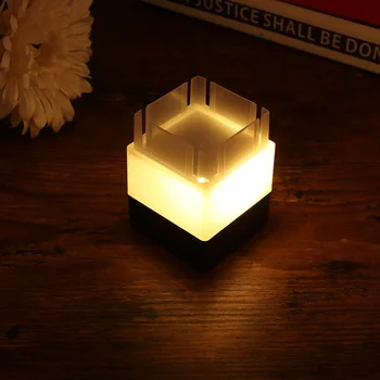 

2pcs Solar Square Pillar Lamps Outdoor Fence Light Post Cap Lights for Garden Patio (White Light+Yellow Light)