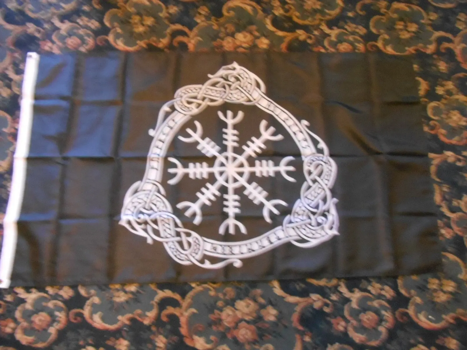 3ft x 5ft 3 x5ft VIKING ASATRU бренды. руля трепет Aegishjalmur с принтов в виде флажков баннер, флаг из полиэстера Размеры 150x90 см