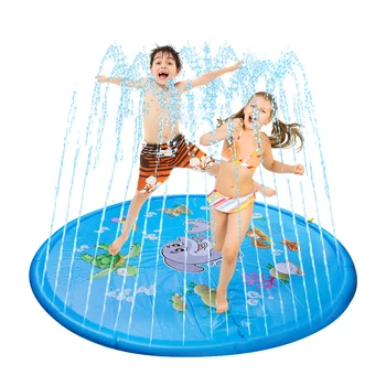 

Portable Spray Mat Kids Play Sprinkler Games Cushion Dolphin Inflatable Water Toy for Outdoor Exercise Sport Decor