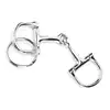 D Shaped Snaffle Keychain Durable Silver D Ring Zine Alloy Horse Snaffle Bits Key Ring Key Chains Accessories 4